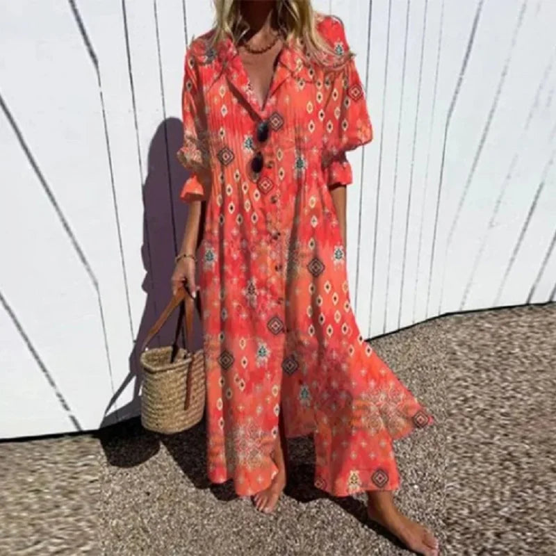 Women's Bohemian Maxi Dress | Lightweight, Flattering Fit for Summer 3