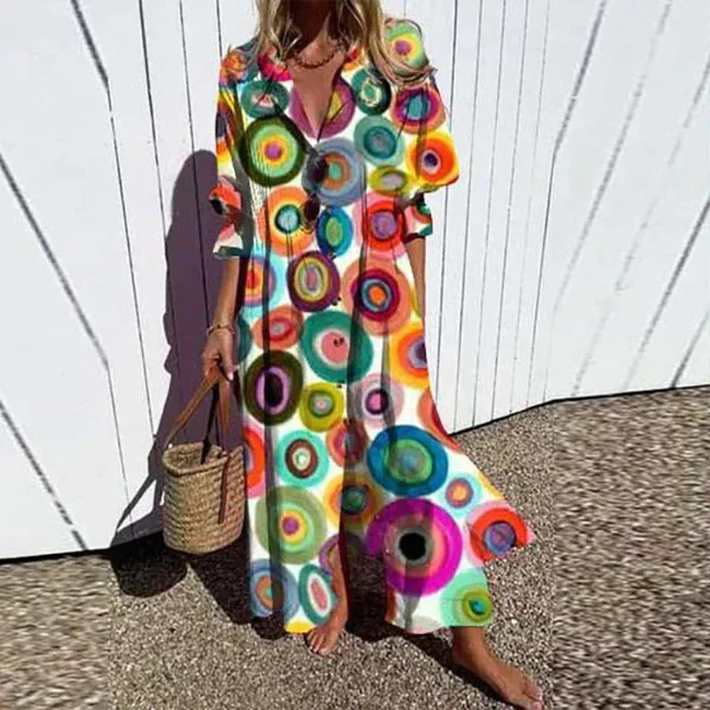 Women's Bohemian Maxi Dress | Lightweight, Flattering Fit for Summer 5