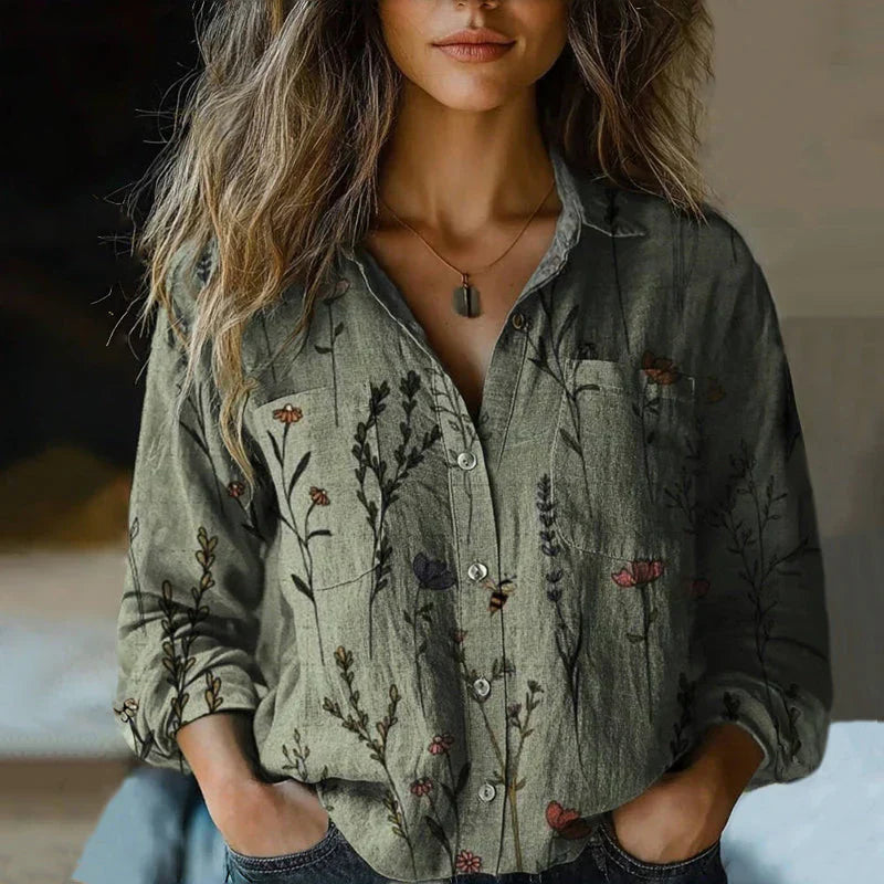 Women's Bohemian Vintage Blouse | Lightweight Fabric, Relaxed Fit, Unique Prints 1
