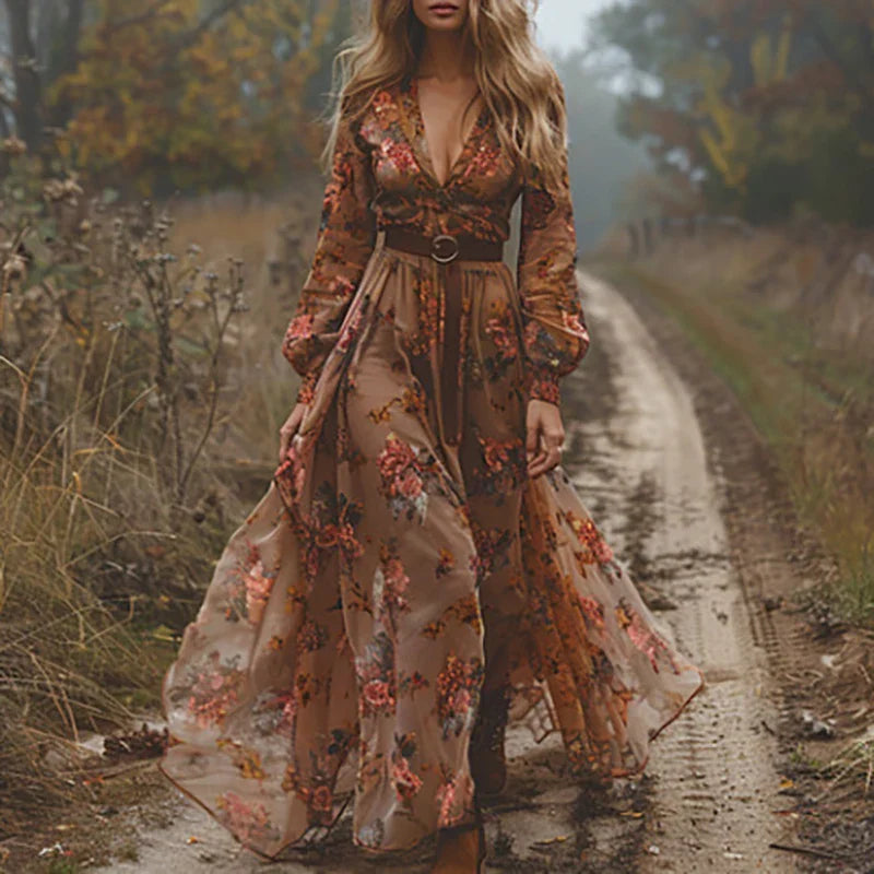 Women's Boho Maxi Dress | Floral Embroidery, Lightweight Summer Style 5