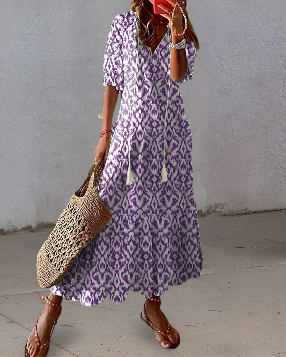 Women's Boho Maxi Dress | Flowing Fit, Breathable Fabric, Summer Style 2