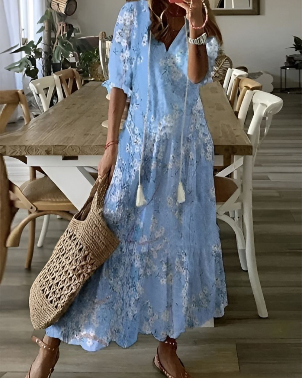 Women's Boho Maxi Dress | Flowing Fit, Breathable Fabric, Summer Style 3