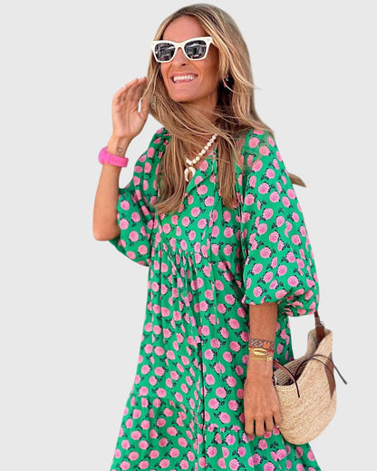 Women's Boho Maxi Dress | Lightweight, Flattering Fit for Summer Occasions 3
