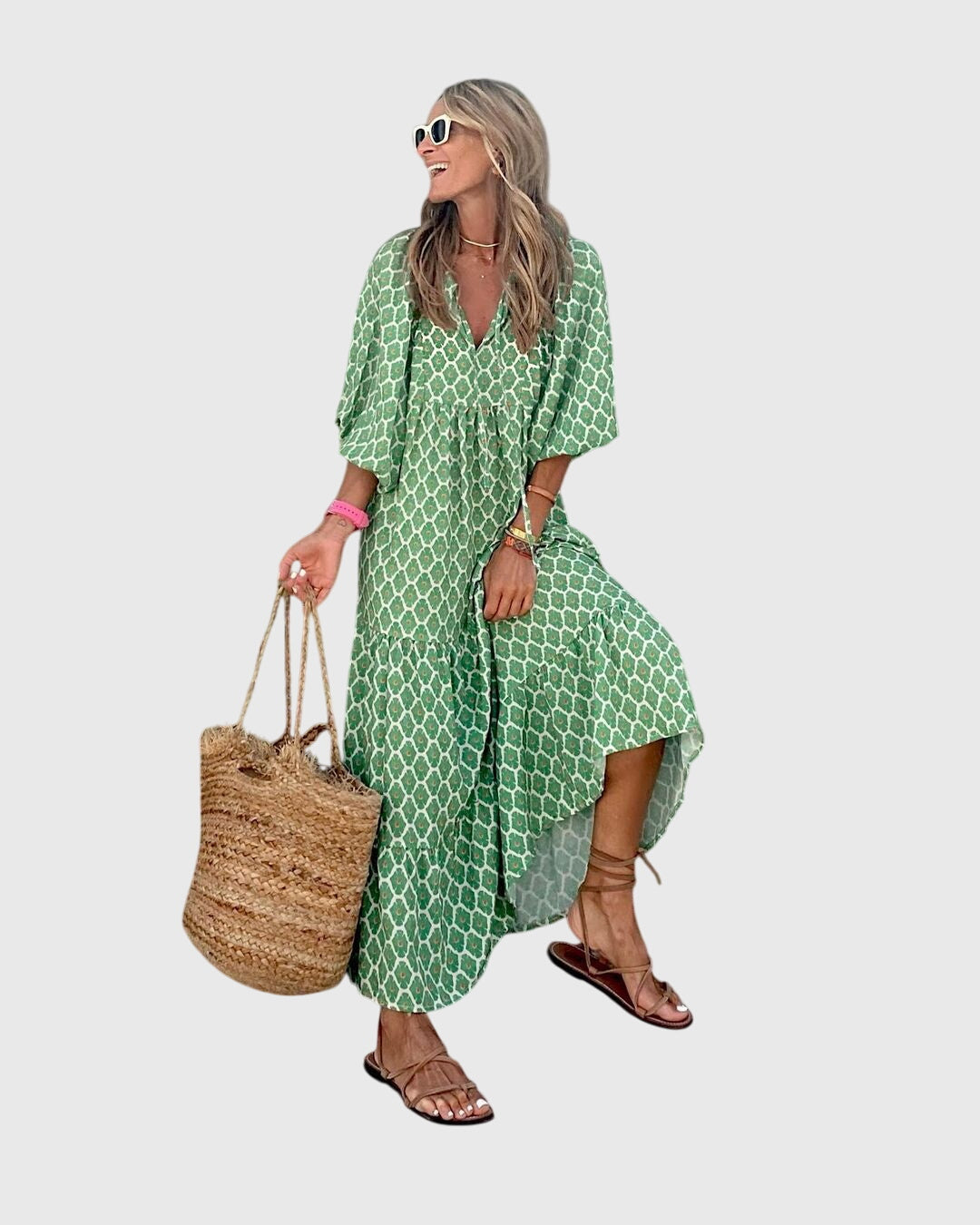 Women's Boho Maxi Dress | Lightweight, Flattering Fit for Summer Occasions 4