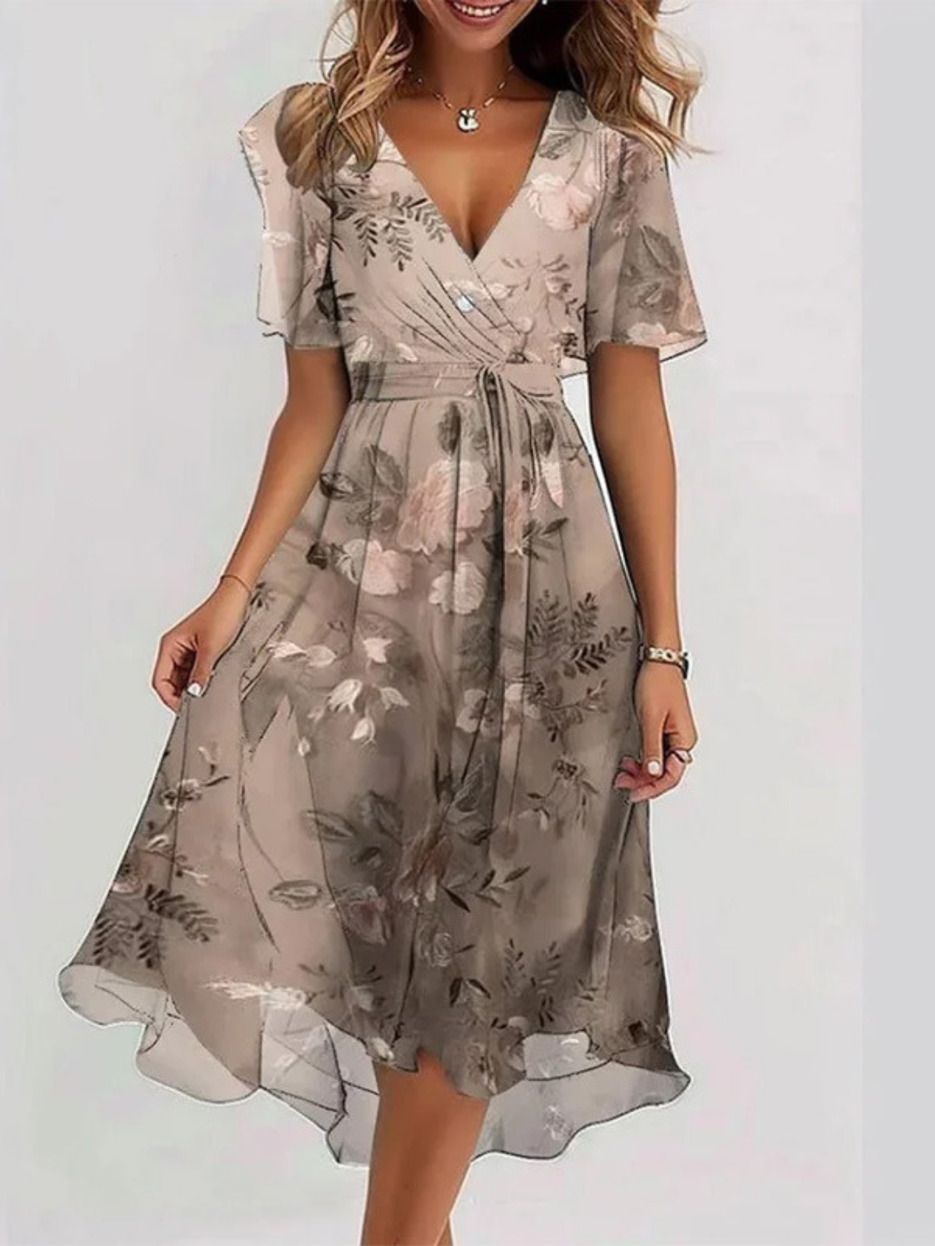 Women's Boho Summer Dress | Comfortable Belly Cover 0