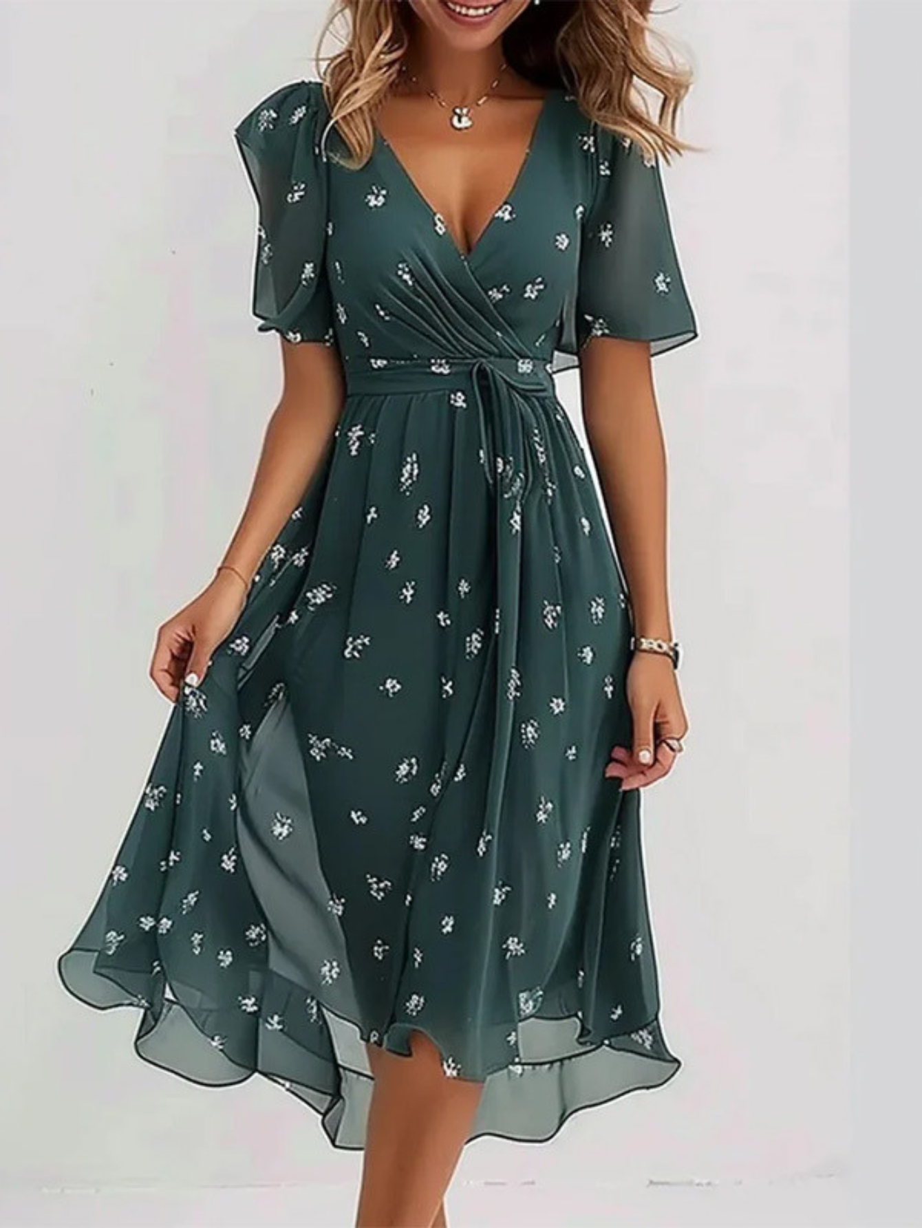 Women's Boho Summer Dress | Comfortable Belly Cover 2