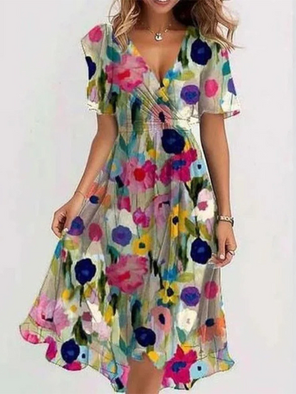 Women's Boho Summer Dress | Comfortable Belly Cover 3