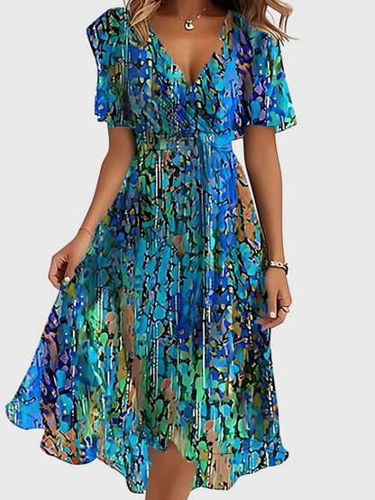 Women's Boho Summer Dress | Comfortable Belly Cover 4