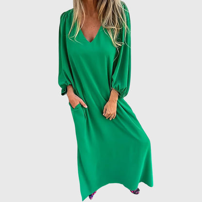 Women's Boho Summer Maxi Dress | Flattering Silhouette with Pockets 3
