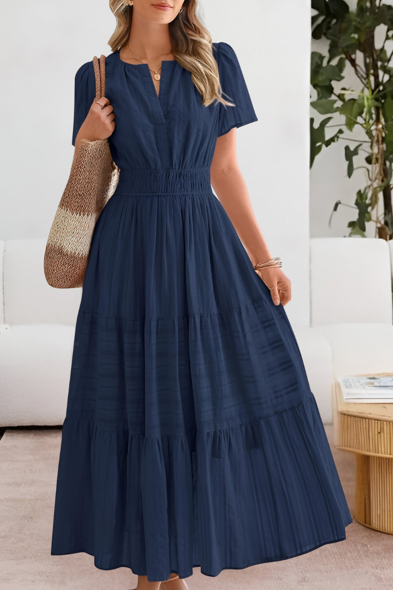 Women's Boho Summer Midi Dress | Lightweight Cotton Blend, Flowy A-Line 2