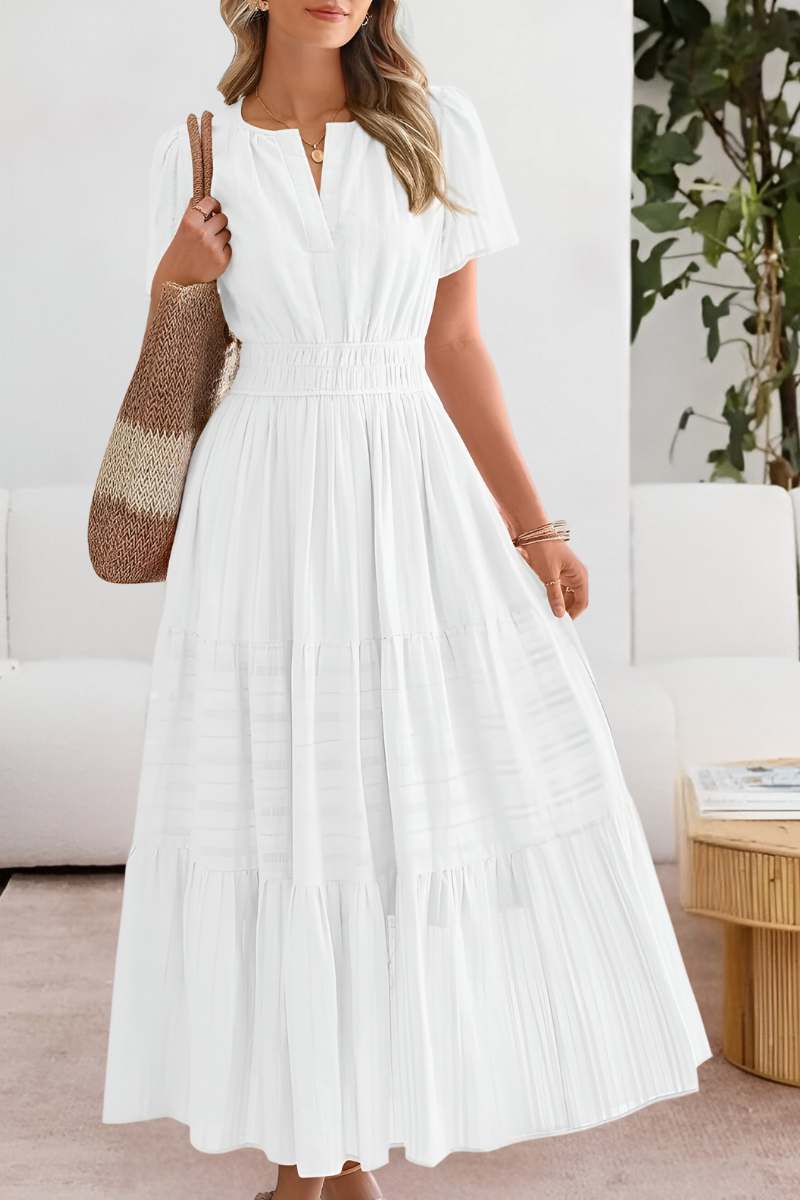 Women's Boho Summer Midi Dress | Lightweight Cotton Blend, Flowy A-Line 4