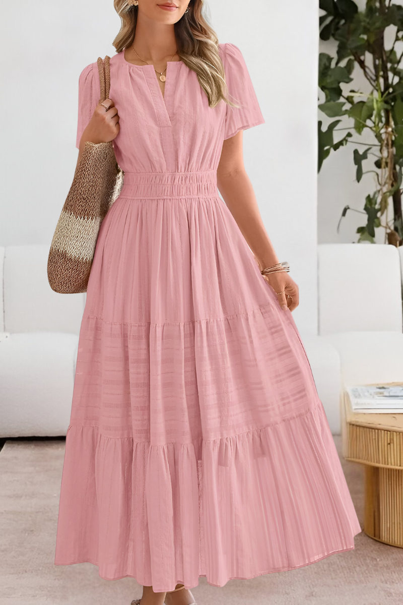 Women's Boho Summer Midi Dress | Lightweight Cotton Blend, Flowy A-Line 5