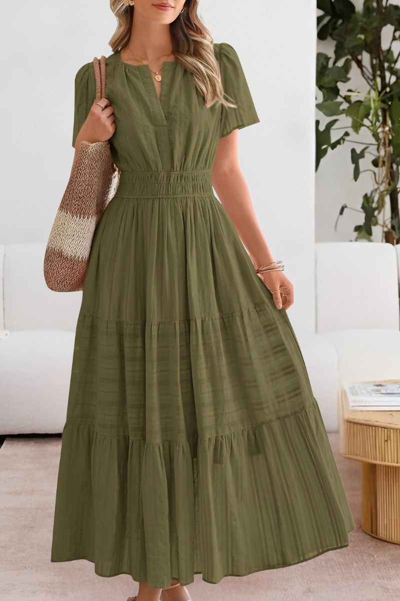Women's Boho Summer Midi Dress | Lightweight Cotton Blend, Flowy A-Line 6