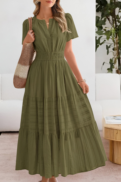 Women's Boho Summer Midi Dress | Lightweight Cotton Blend, Flowy A-Line 6