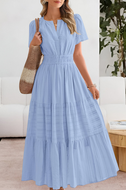 Women's Boho Summer Midi Dress | Lightweight Cotton Blend, Flowy A-Line 7
