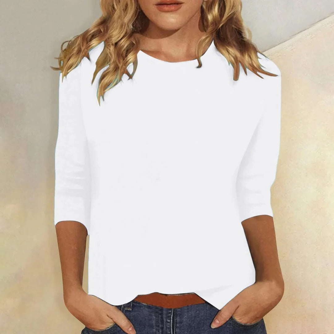 Women's Casual 3/4 Sleeve Top | Soft Breathable Fabric, Relaxed Fit 1