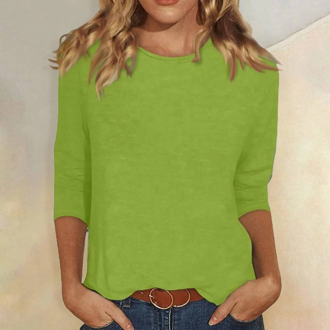 Women's Casual 3/4 Sleeve Top | Soft Breathable Fabric, Relaxed Fit 5