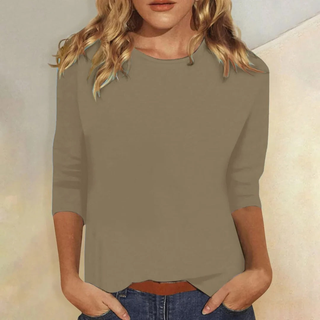 Women's Casual 3/4 Sleeve Top | Soft Breathable Fabric, Relaxed Fit 6