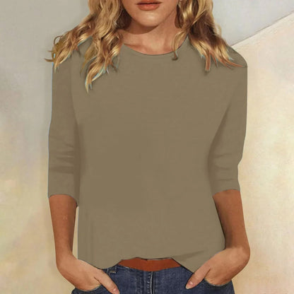 Women's Casual 3/4 Sleeve Top | Soft Breathable Fabric, Relaxed Fit 6
