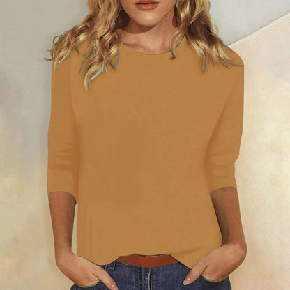 Women's Casual 3/4 Sleeve Top | Soft Breathable Fabric, Relaxed Fit 8