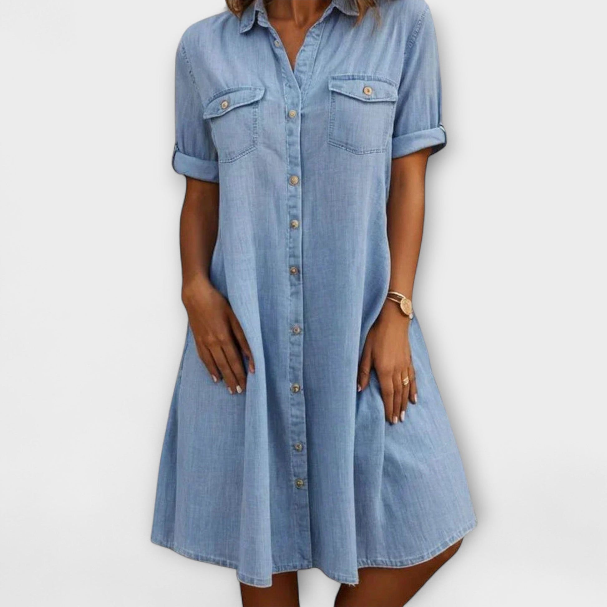 Women's Casual A-Line Summer Dress | Soft Fabric, Knee-Length 0
