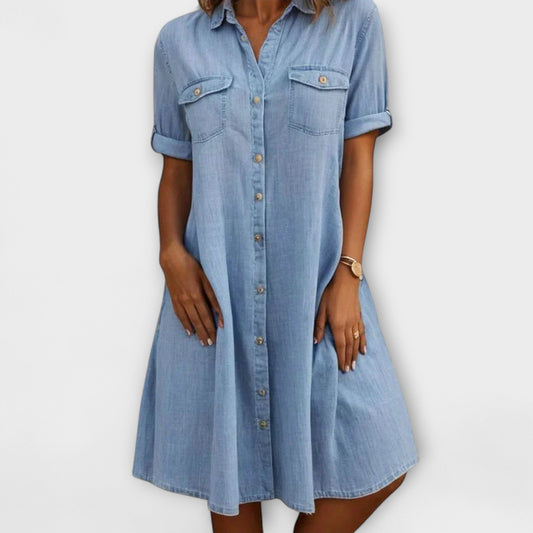 Women's Casual A-Line Summer Dress | Soft Fabric, Knee-Length 0