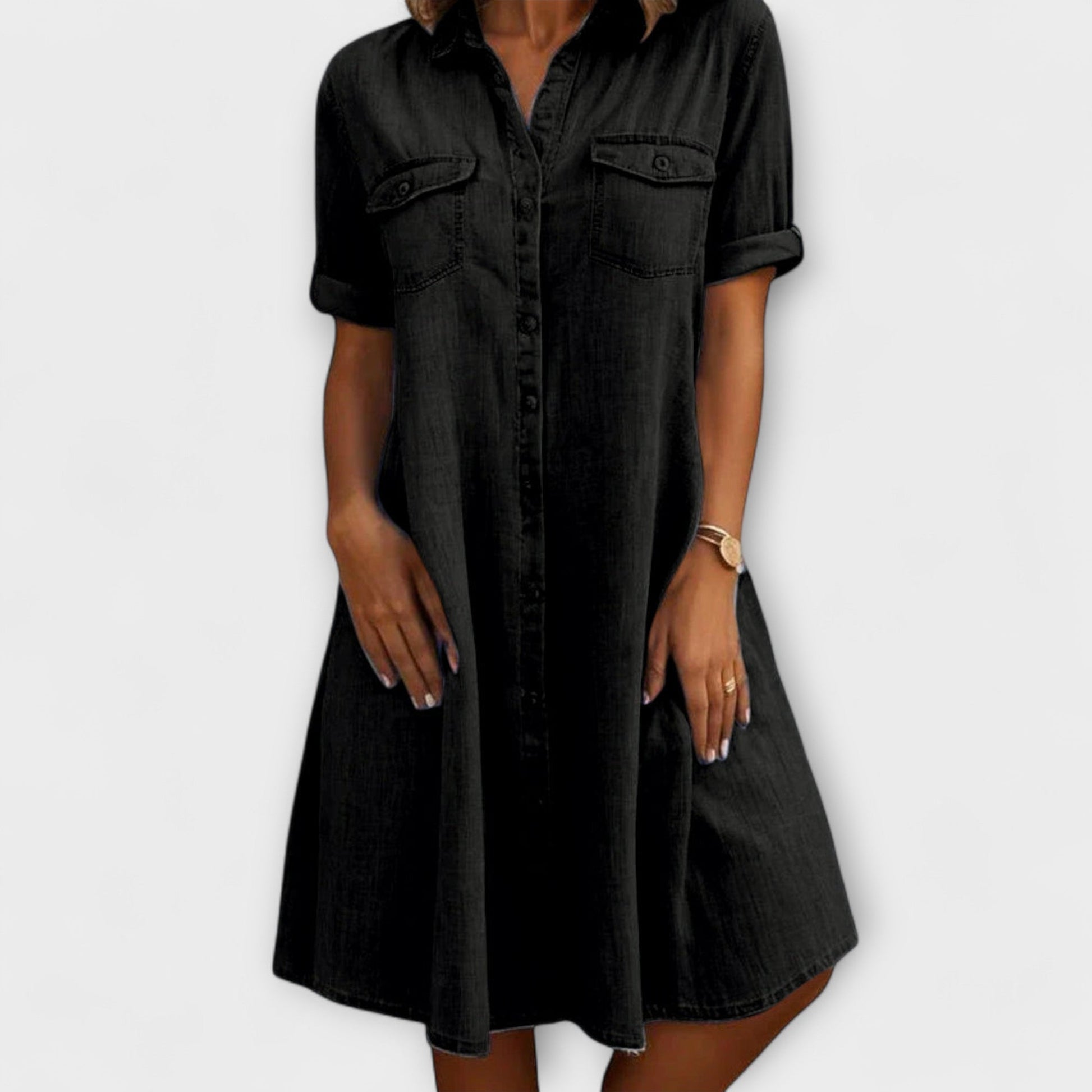 Women's Casual A-Line Summer Dress | Soft Fabric, Knee-Length 2