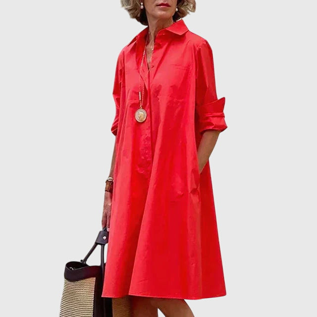Women's Casual Dress | Elegant Design with Pockets 1