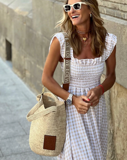 Women's Casual Maxi Dress | Smocked Bodice, Summer Elegance 3
