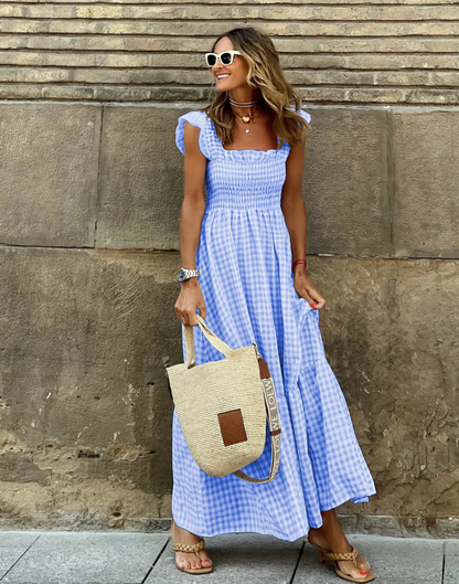 Women's Casual Maxi Dress | Smocked Bodice, Summer Elegance 4