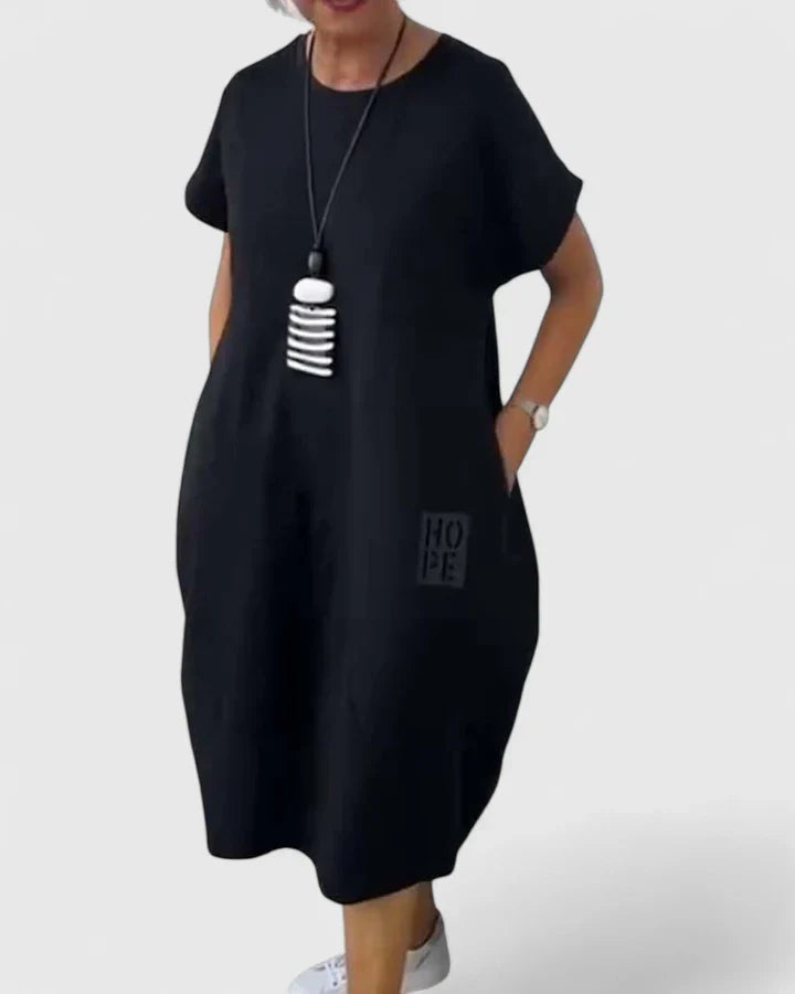 Women's Casual Midi Dress | Airy Design, Functional Pockets 0