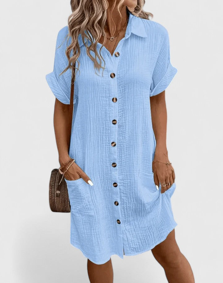 Women's Casual Midi Dress | Breathable Fabric, Relaxed Fit for Summer 2