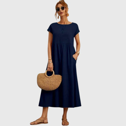 Women's Casual Midi Dress | Lightweight and Breathable 1