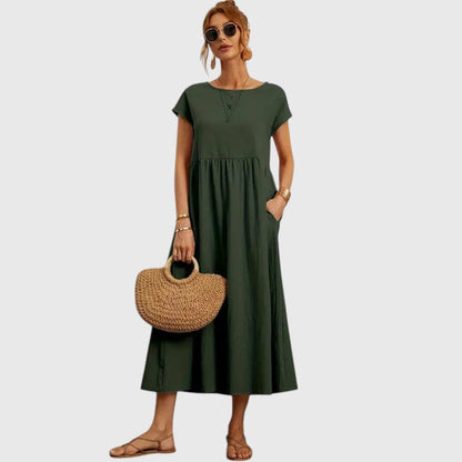 Women's Casual Midi Dress | Lightweight and Breathable 4