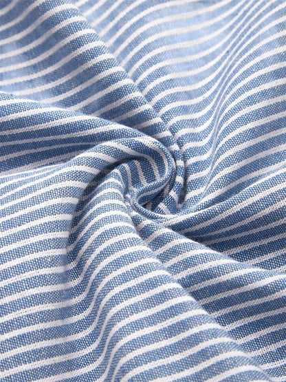 Women's Casual Summer Midi Dress | Striped Design with Pockets 2