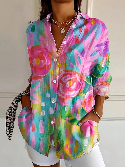 Women's Colorful Blouse | Airy Fit, Plus Size Available, Summer Tops for Women 0