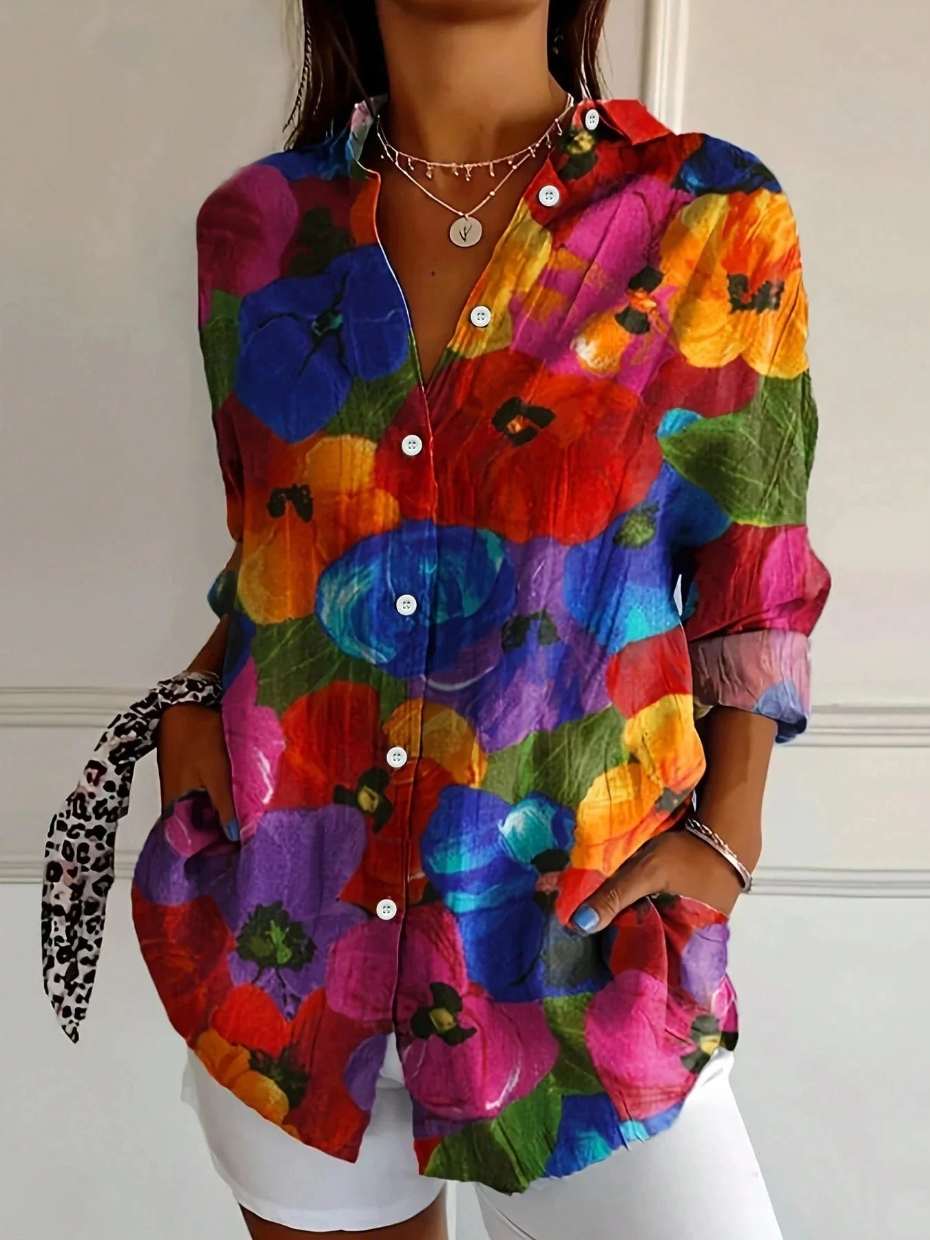 Women's Colorful Blouse | Airy Fit, Plus Size Available, Summer Tops for Women 5