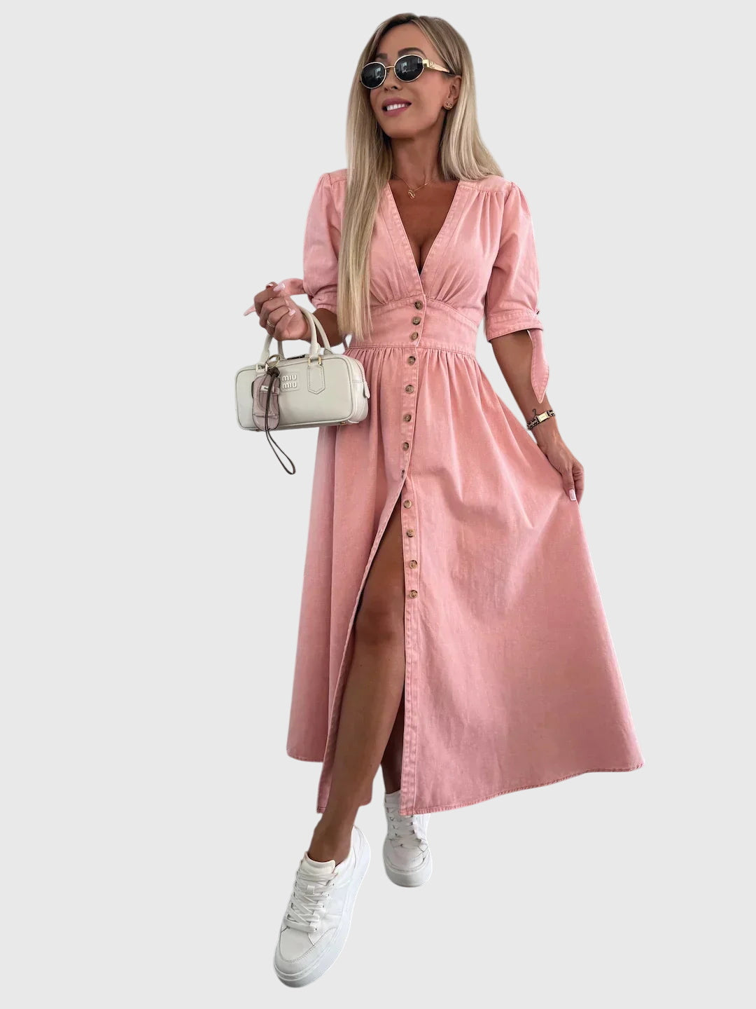 Women's Elegant Denim Dress | Comfortable Fit, Timeless Design 0