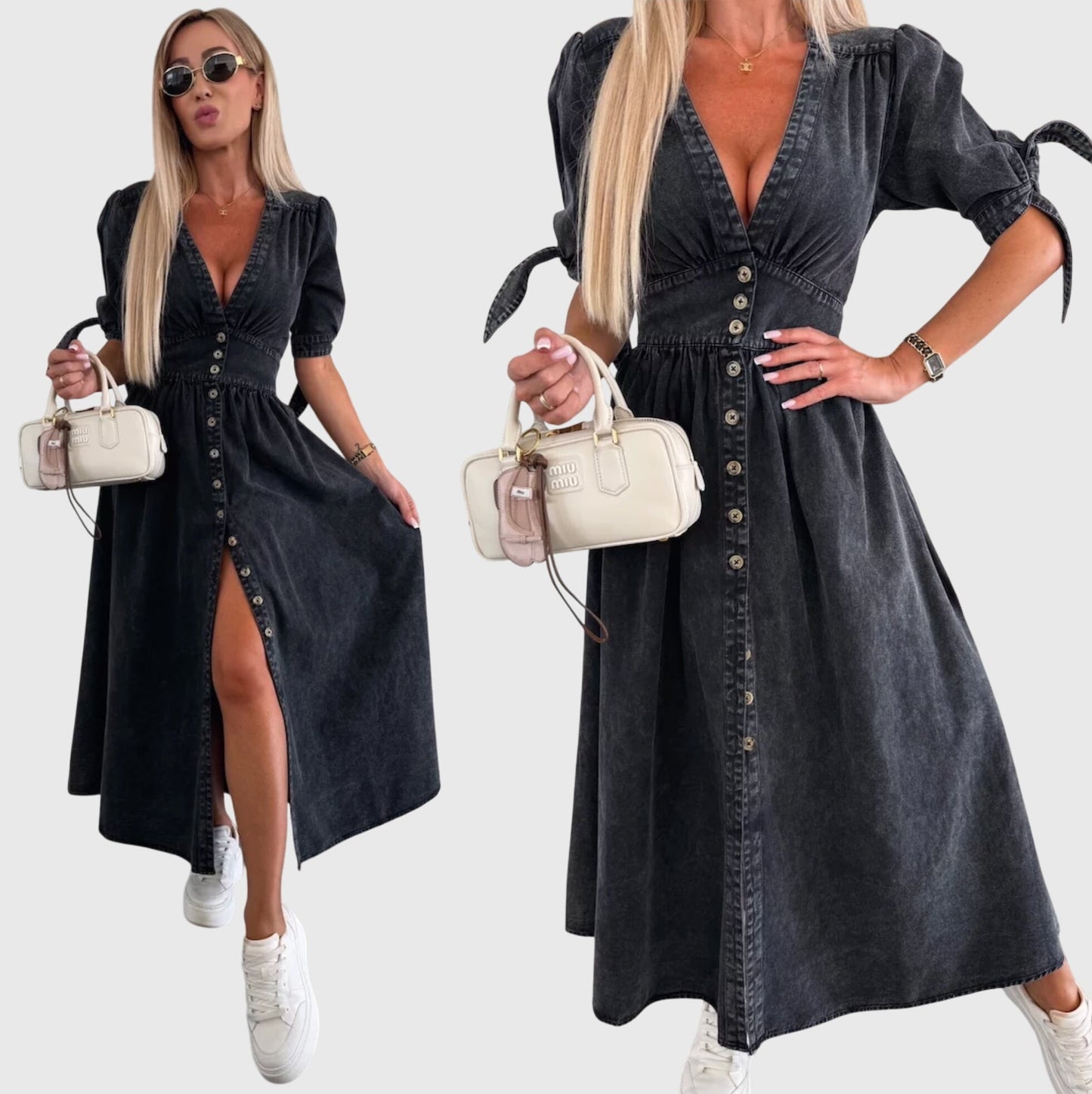 Women's Elegant Denim Dress | Comfortable Fit, Timeless Design 4