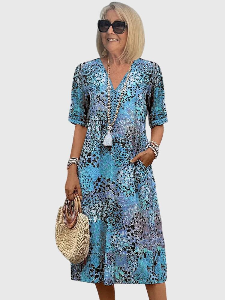 Women's Elegant Floral Midi Dress | Flattering Fit, Versatile Style 2