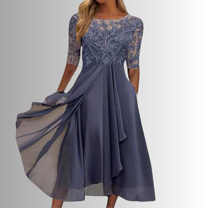 Women's Elegant Lace Dress | Timeless White Cocktail Dress for Special Occasions 4