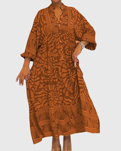 Women's Elegant Maxi Dress | Breathable Fabric, V-Neck Design 3