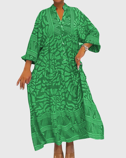 Women's Elegant Maxi Dress | Breathable Fabric, V-Neck Design 4