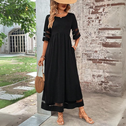 Women's Elegant Maxi Dress | Cotton Blend, Flattering Empire Waist 1