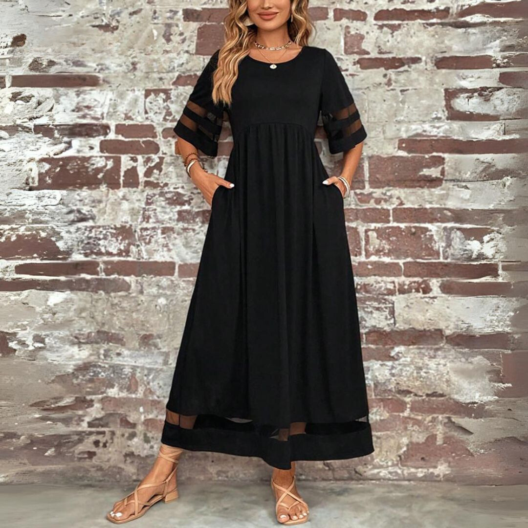 Women's Elegant Maxi Dress | Cotton Blend, Flattering Empire Waist 5