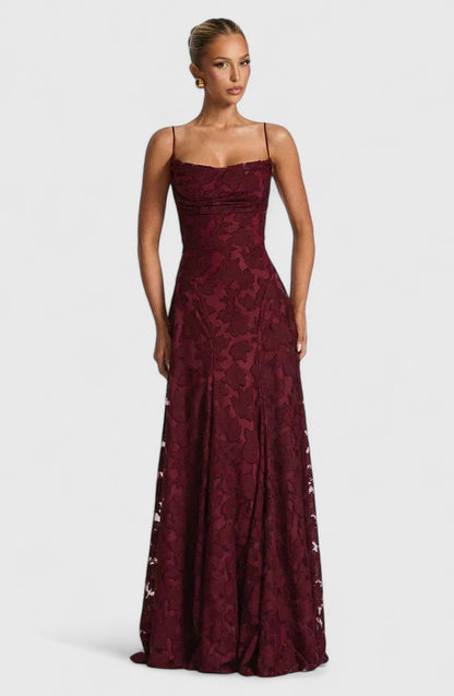 Women's Elegant Maxi Dress | Flowy Design with Cowl Neckline 0