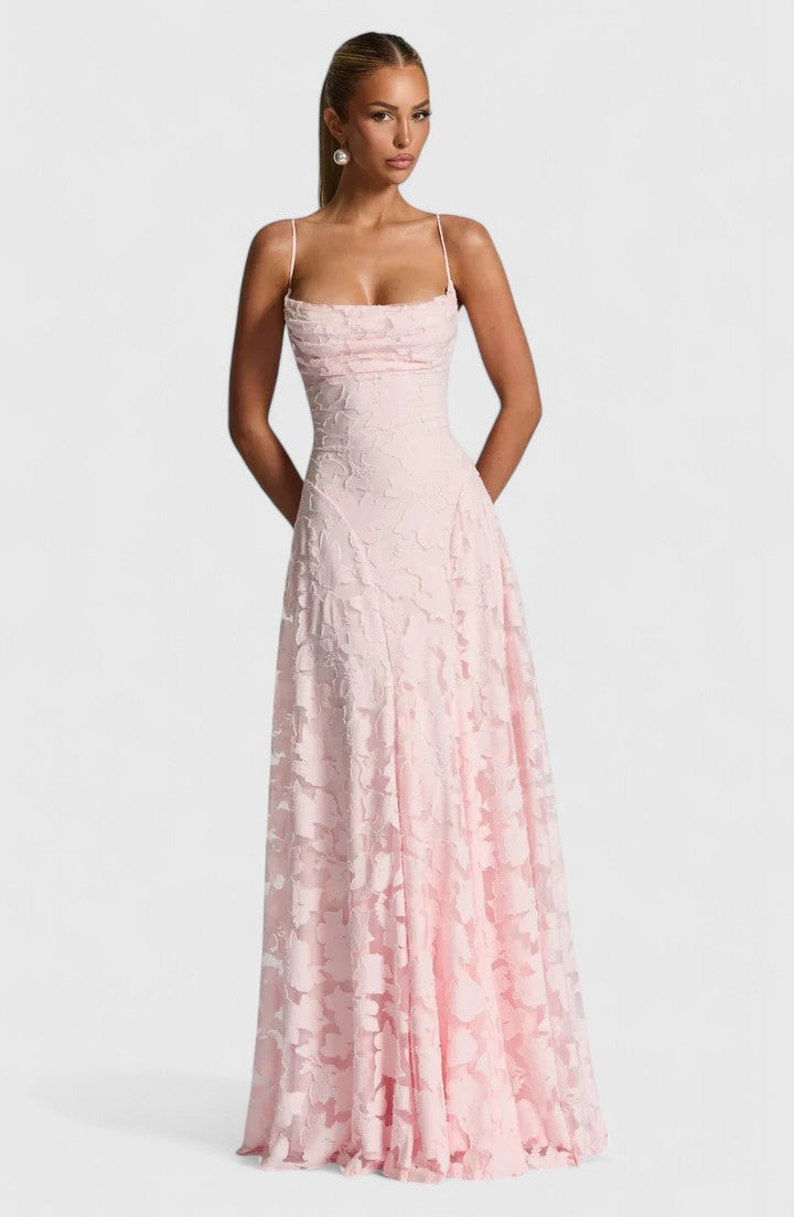 Women's Elegant Maxi Dress | Flowy Design with Cowl Neckline 1