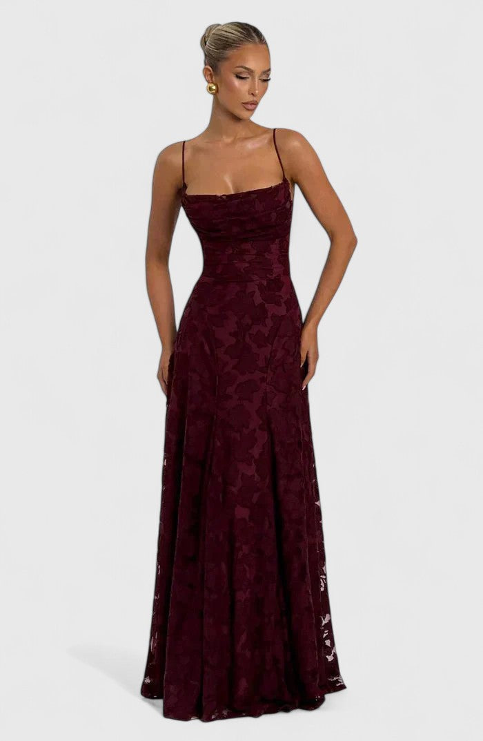 Women's Elegant Maxi Dress | Flowy Design with Cowl Neckline 4