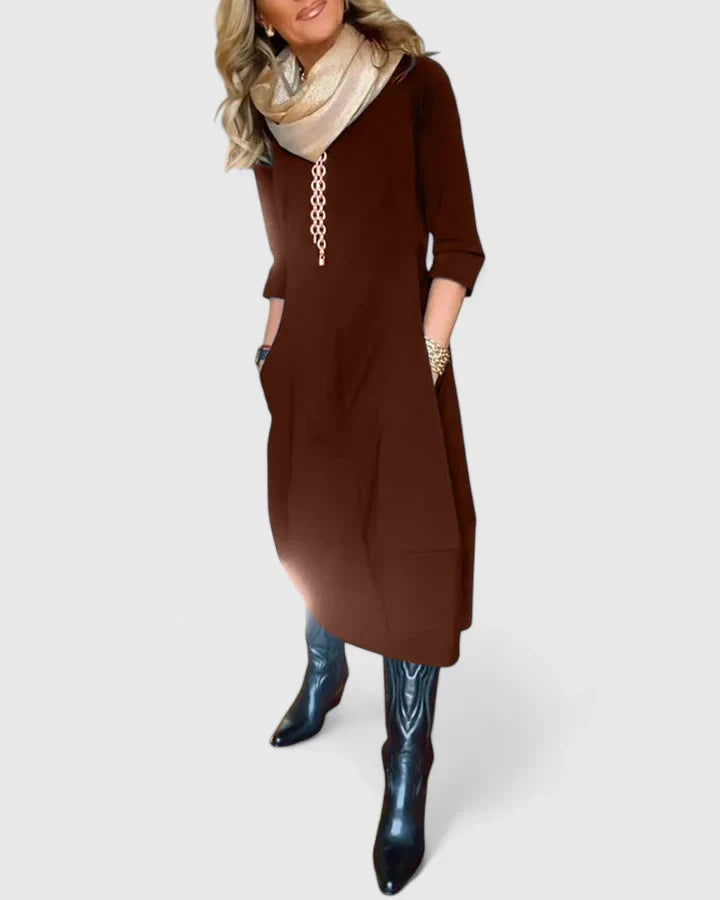 Women's Elegant Midi Dress | Flattering Fit, Versatile for Formal or Casual Events 1