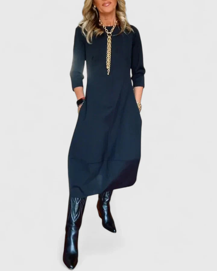 Women's Elegant Midi Dress | Flattering Fit, Versatile for Formal or Casual Events 2